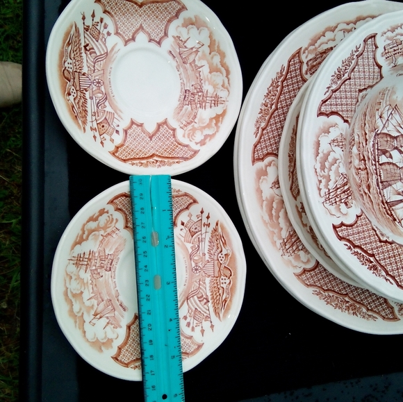 Vintage Alfred Meakin, Staffordshire, England Fair Winds Set of 15 - Picture 5 of 16